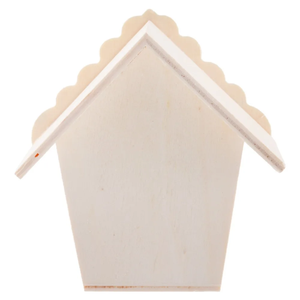 9*9cm Small Wooden Bird House Outdoor Bird Nesting Box Garden Yard Hanging Decoration Bird Nest Pet Accessories