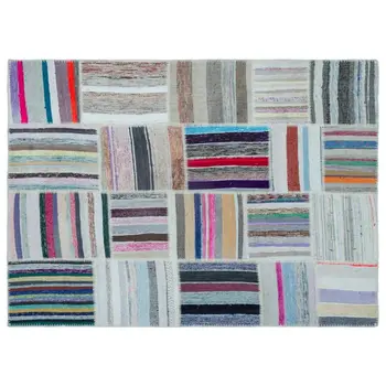 

Handmade Multicolor Vintage Patchwork Rug Area Rug 160x230 Cm-5'3''X7'7''