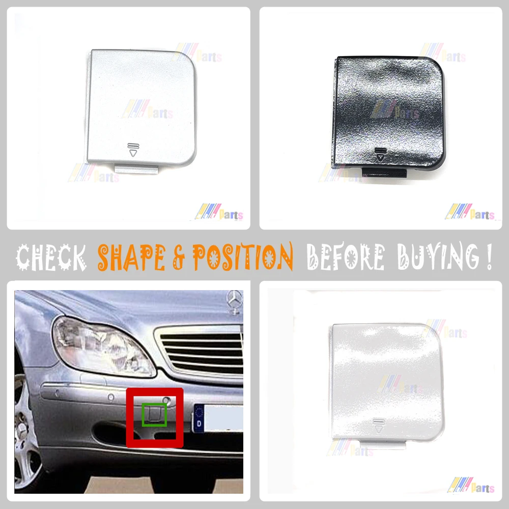 2208850323 для 98-02 Mercedes S W220 280 320 400 430 500 55 AMG Передняя буксировочная крышка | Автомобили и