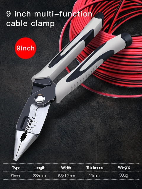 AIRAJ Multifunctional Universal Diagonal Pliers Needle Nose Pliers Hardware Tools Universal Wire Cutters Electrician Wire Pliers C