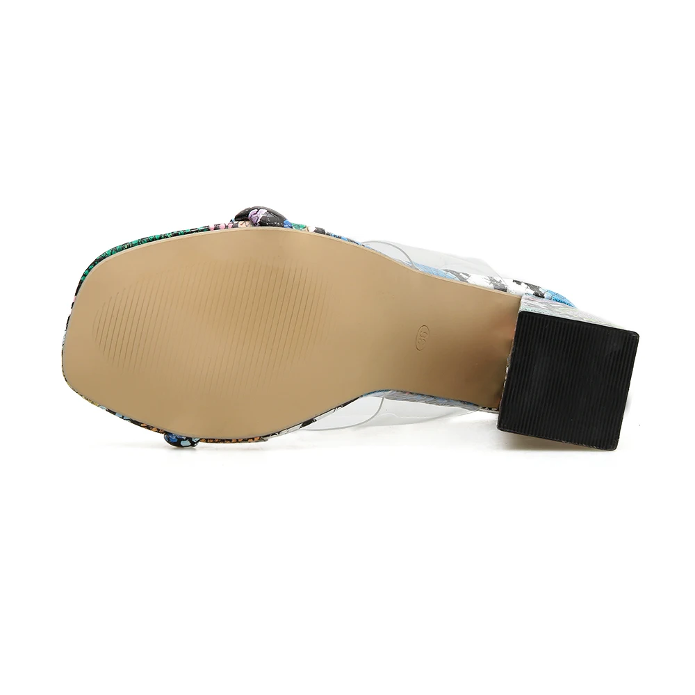 High Heel Slide Sandals 13