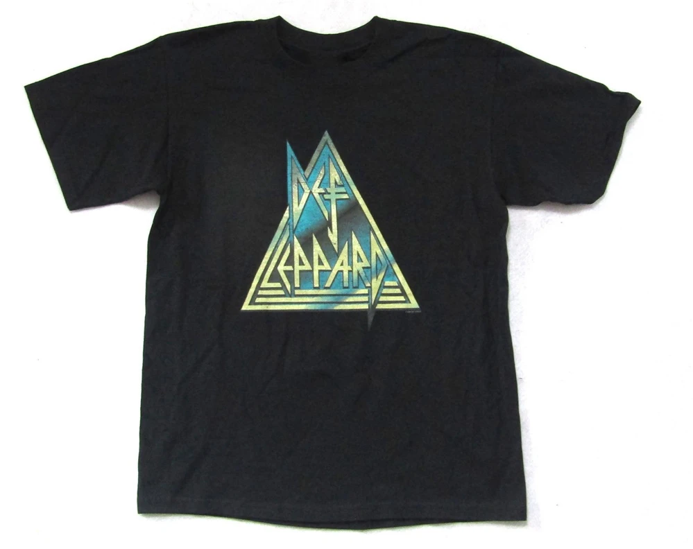 Def Leppard Rock Brigade triangle Logo черная футболка новая группа товар большого размера |