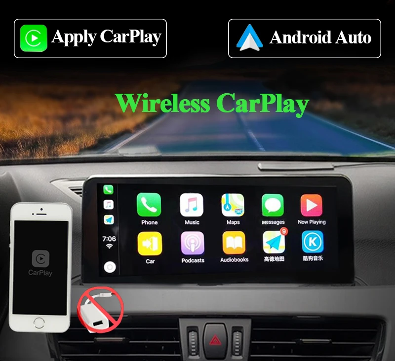 Беспроводная Автомагнитола CarPlay Android для автомобиля Система головное устройство