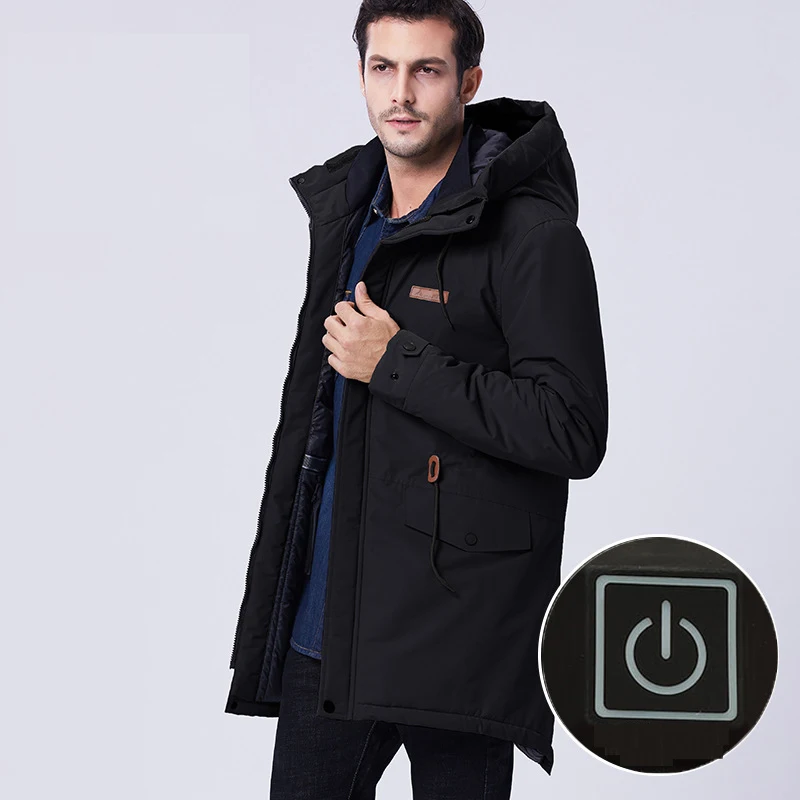 Мужские и женские зимние куртки с USB подогревом для рыбных походов, лыж, альпинизма, для улицы, водонепроницаемые мужские и женские пальто большого размера