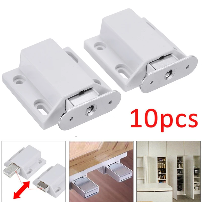 10pcs Rebounding Drawer Latch Door Closer Furniture Hardware