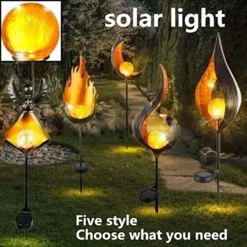 

Lawn Lamp Lawn Light Landscape Lights Eco-Friendly Durable Solar Flickering Home Garden