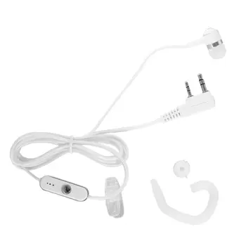 

Universal 2 Pin In-ear & Earhook Earpiece for BAOFENG TYT Walkie Talkie Soft Earbud Earphone MIC Clip Headset with PTT Button