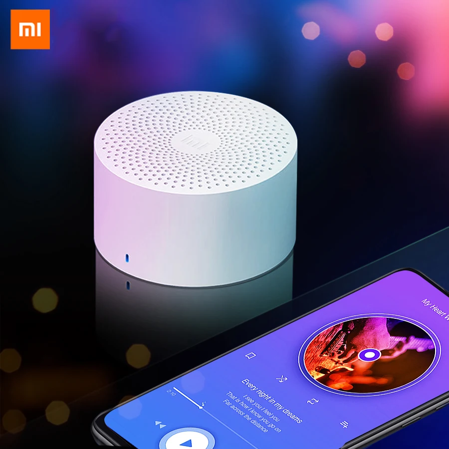 Xiaomi mijia Ai Bluetooth динамик портативный мини беспроводной сабвуфер умный Голосовое управление портативный Bluetooth динамик