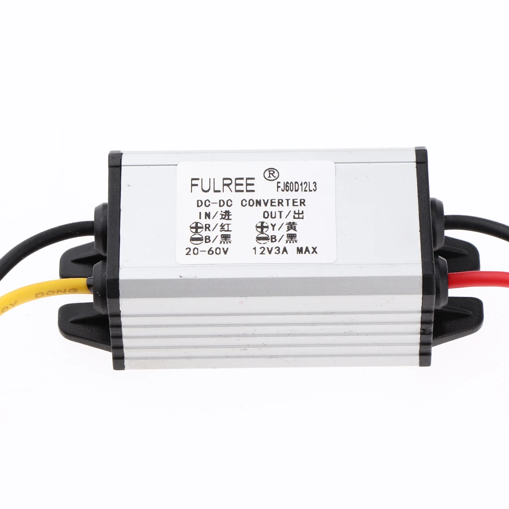 DC/DC Converter 20-60V Step Down To 12V 3A 36W Power Supply Module