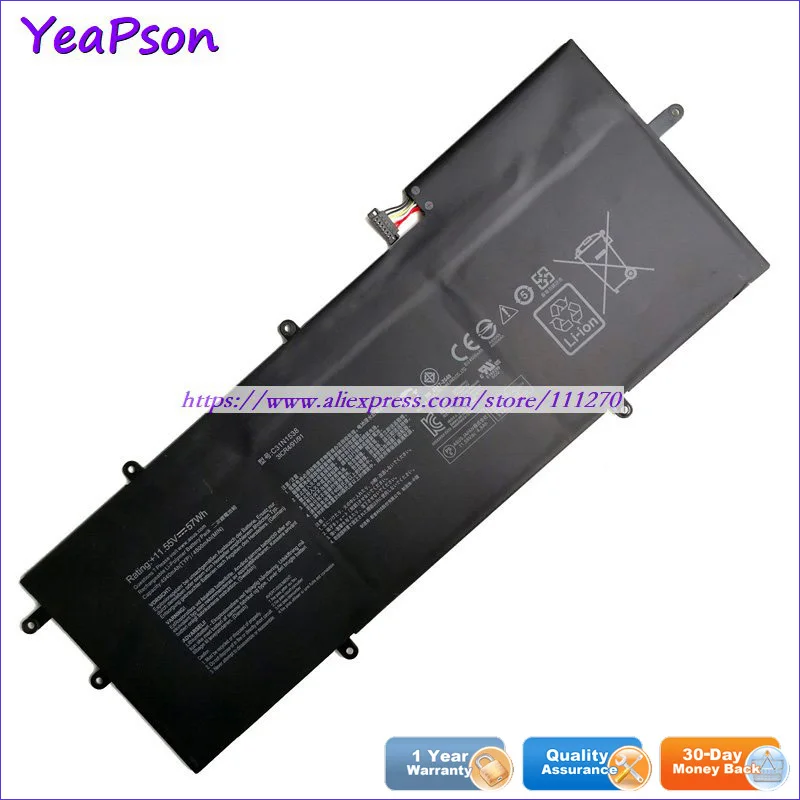 Yeapson 11 55 V 57Wh оригинальный C31N1538 флип-книга заднего вида | Компьютеры и офис