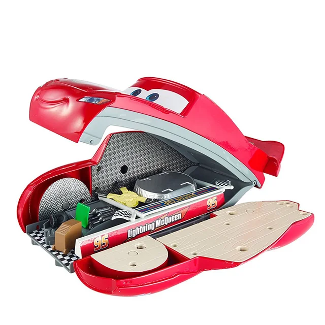 Original Disney Pixar Cars 3 Transforming Lightning McQueen Stunt Slide Track Toy Children Boy Birthday Gift DVF38 2