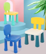 

Kindergarten Chair Children'S Back Plastic Desks And Chairs Home Learning Building Block Table Matching Stool