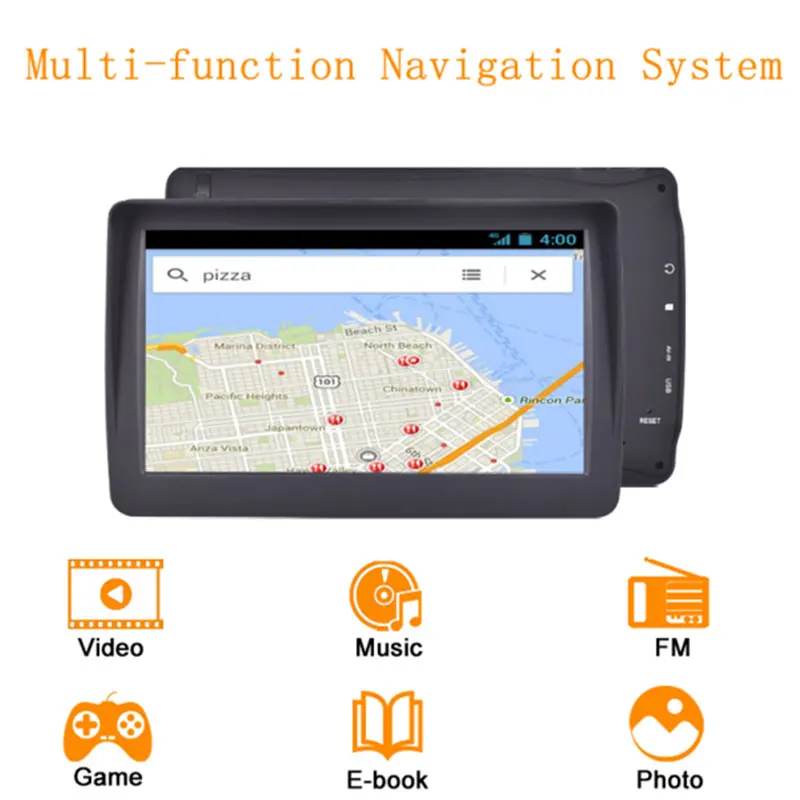 Vehemo 7 gps-навигатор автомобильный gps навигация распознавание речей FM эмиссия бесплатно Карта навигатор HD gps практичный