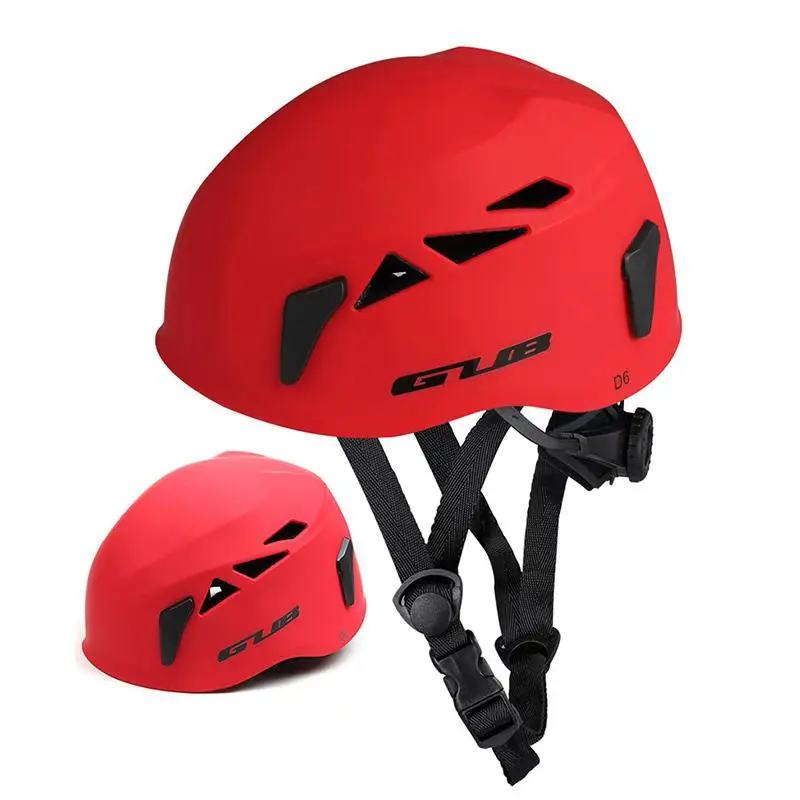 Matte red GloryStar GUB открытый спуск расширение пещера спасательный Альпинизм вверх по тесту шлем безопасности шляпа альпинистское оборудование - Цвет: Matte red