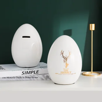 

Ceramic Piggy Bank Kid Save Money Box Cash Cute Safe Piggy Bank for Adults Paper Money Moneybox Tirelire Enfant Coin Box AD50PB
