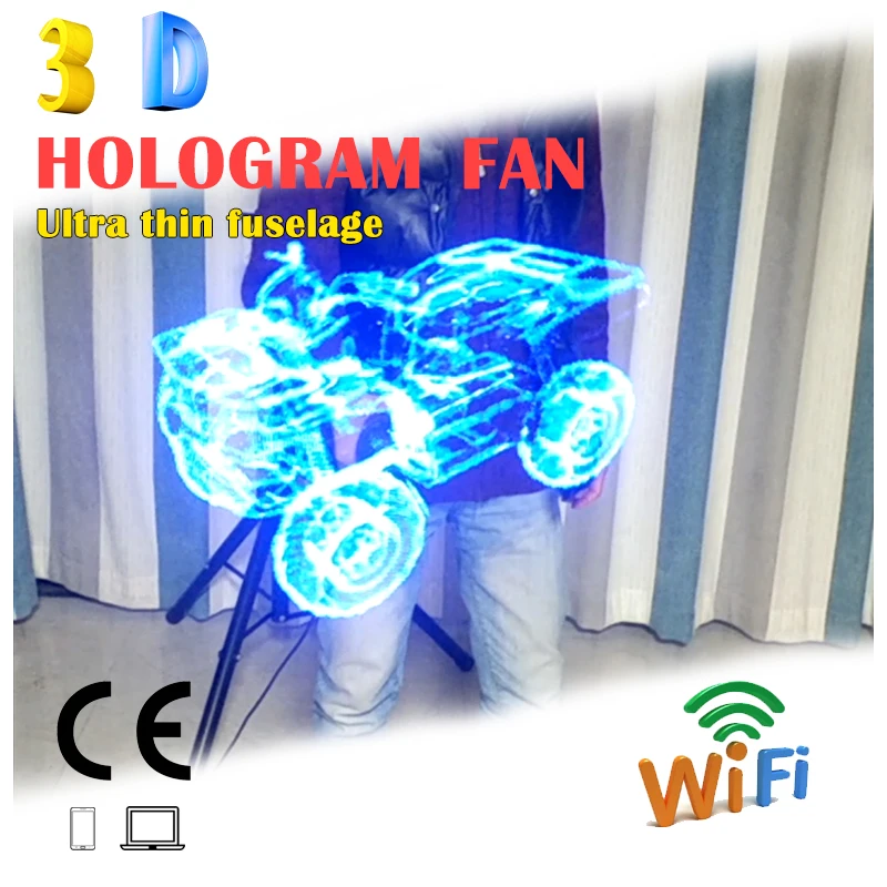 3D голографическая стерео изображений с поддержкой WiFi проекции на фотографиях