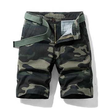 

2020 Men's 100%Cotton Casual Breathable Simple Summer Outdoor Streetwear Wholesale Cargo Shorts