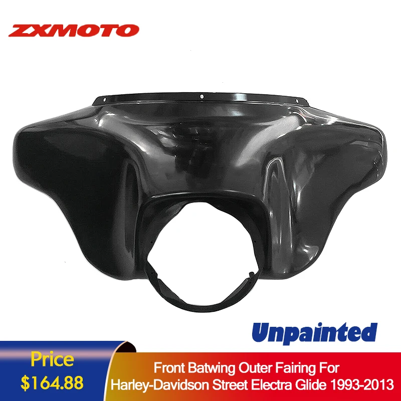 

ZXMOTO Front Batwing Outer Fairing For harley davidson Street Electra Glide 1993-2013 Unpainted ZXMT Nose Motorcycle Accessories