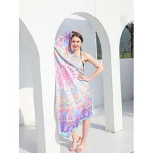 Microfiber Beach Towel Double-sided Velvet Quick-drying Bath Towel Double-sided Printing Outdoor Water Sports Towel