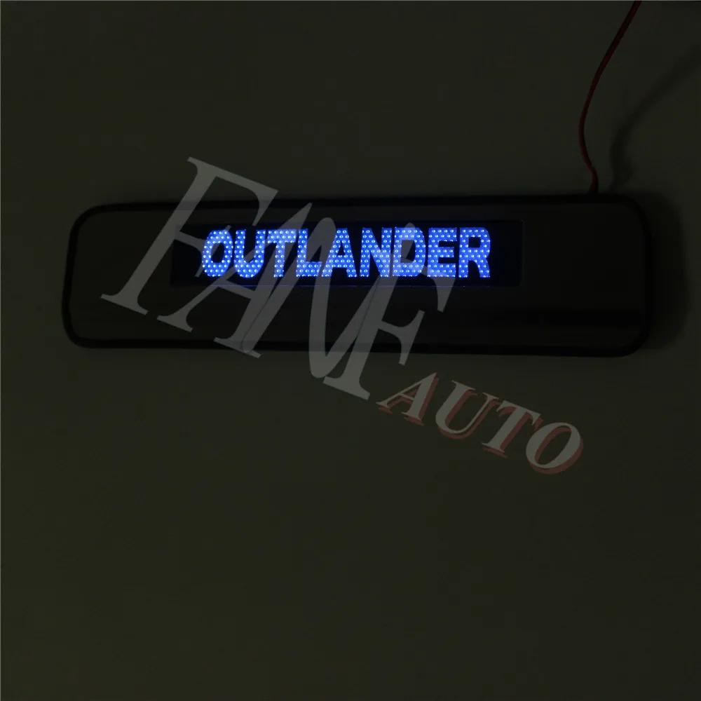 Нержавеющая сталь Led Накладка на порог защитная накладка для Mitsubishi Outlander 2013