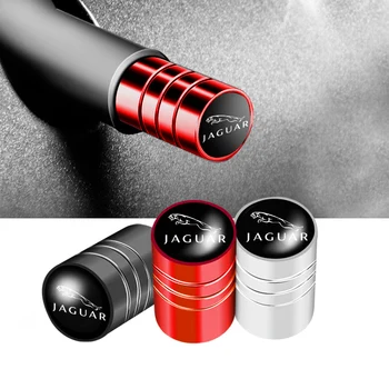 

4pcs Aluminum Anti-theft Dustproof and waterproof Car Wheel Tire Valve Caps For Jaguar XEL F-TYPE XFL F-PACE E-PACE I-PACE XF