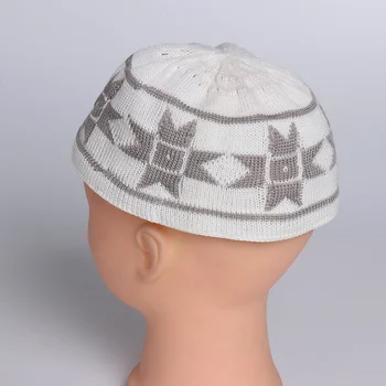 New Men Muslim Prayer Hats Cotton Knitting Hats Men s Skull Cap Muslim Islamic Prayer