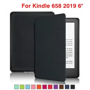 

New Released PU Leather Flip ebook Case For Amazon Kindle 658 Auto sleep e-reader Cover For All-New Kindle 2019 6.0 inch+Stylus