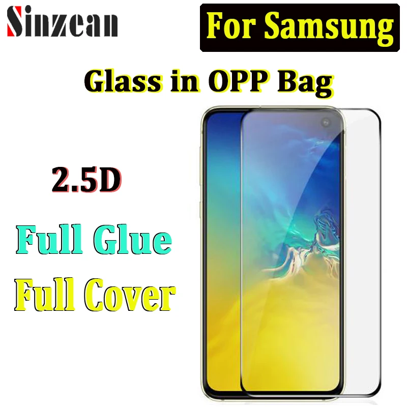 Sinzean 100 шт Для samsung A10S/A20S/A30S/A50S/A40/A560/A70S/A80/A90 полное покрытие закаленное стекло 2.5D