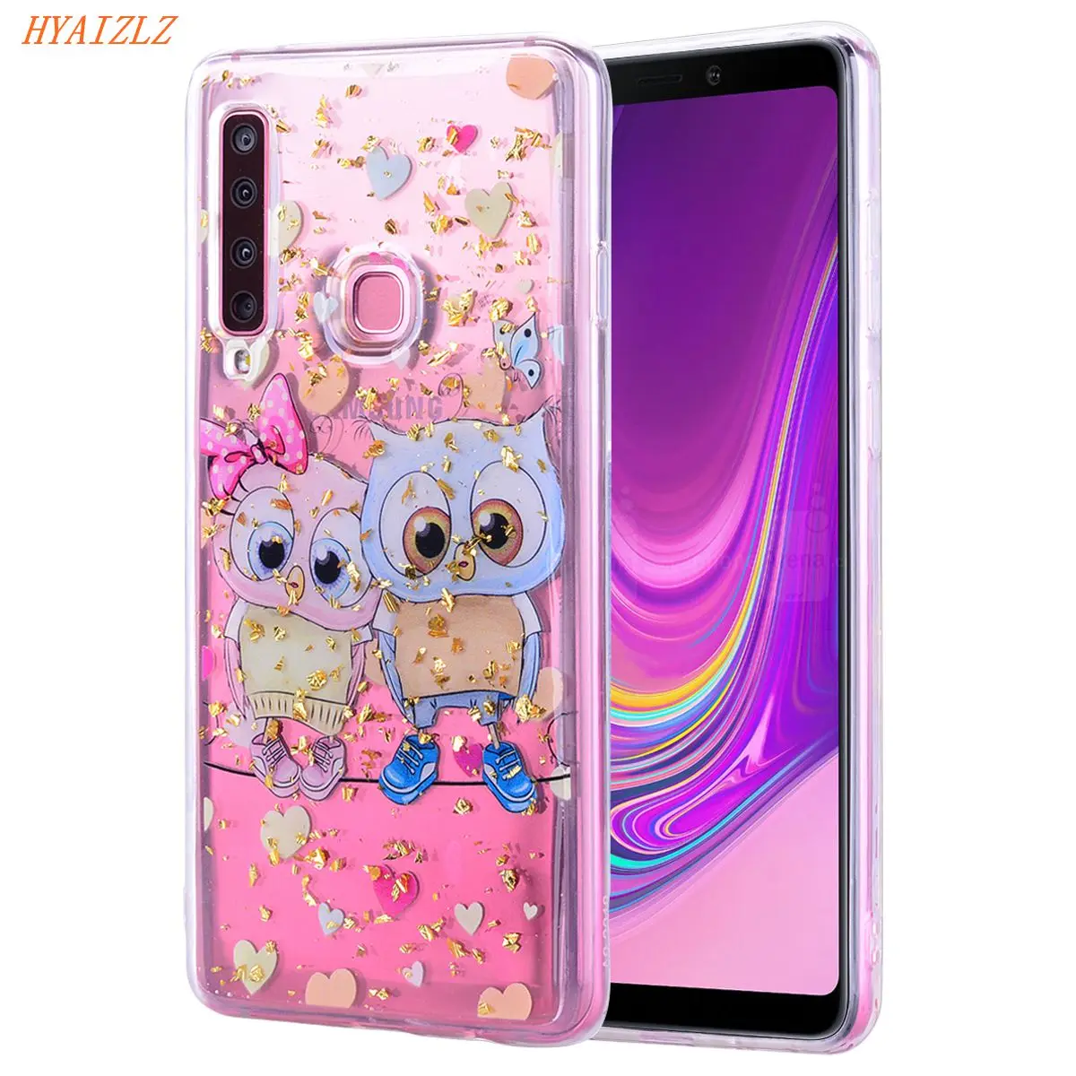 M10 M20 M30 прямой клей Flowe чехол для Galaxy A20E A10E A30 A40 A50 A70 A7 A9 2018 J4 J6 Plus Задняя Крышка