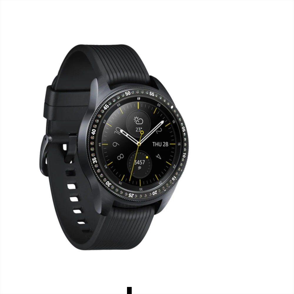 Ободок для samsung gear S3 Frontier модный металлический набор бриллиантовый ободок устойчивый к царапинам для samsung Galaxy series Watch 42 мм 46 мм