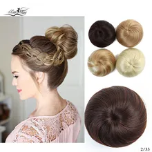 Xuanguang пончик-шиньон quente feminino fibra sintética cabelo bun пончики anel loira peruca de extensano do cabelo