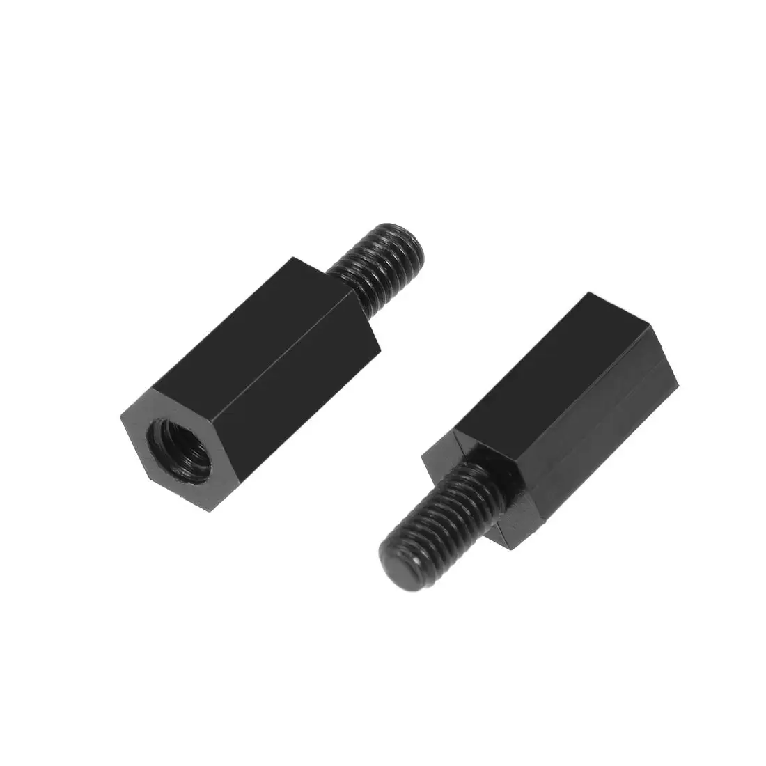 50 шт./100 шт. M3 5*6mm-20*6 мм Мужская и женская резьба нейлоновая Шестигранная крепежная прокладка Винт PCB столб черный