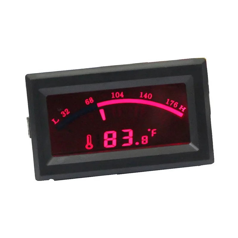 Автомобильный термометр для воды, измеритель температуры, датчик температуры, зонд, цифровой измеритель температуры, индикатор 4Pin D порт - Цвет: red