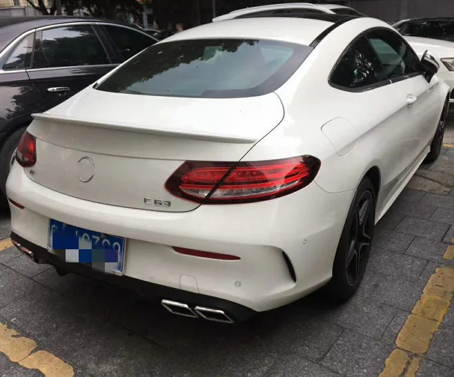Спойлер для benz C205 C class coupe 2 дверный спойлер из АБС пластика заднего крыла