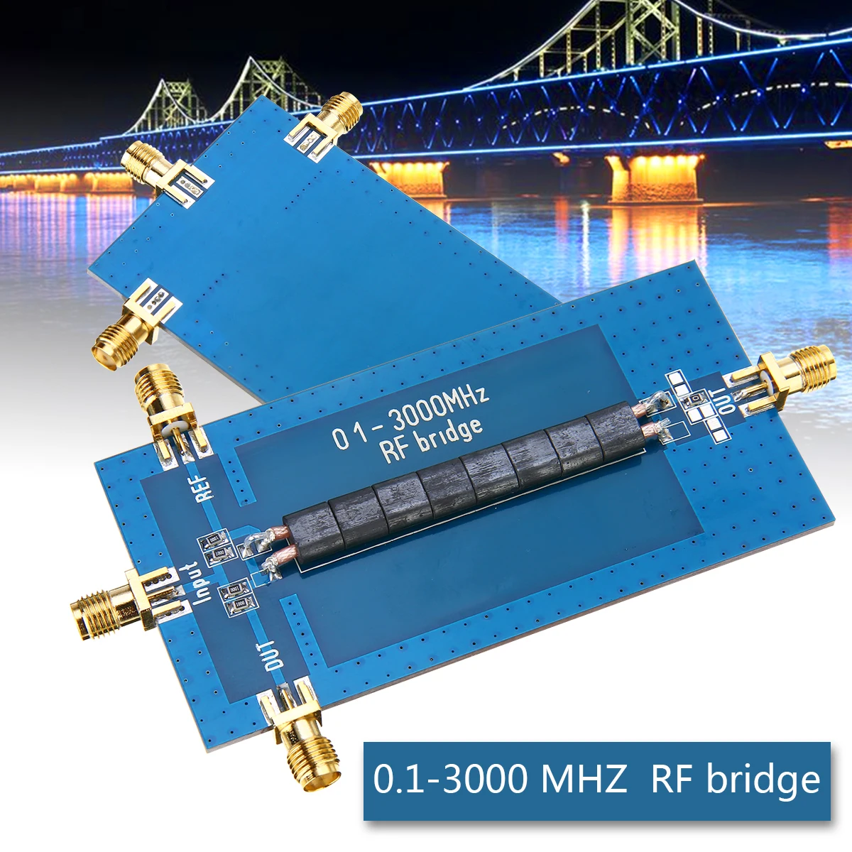 1 шт. прочный 0,1-3000 МГц RF КСВ отражающая антенна моста анализатор VHF VSWR Возвратные Потери 45x90 мм инструменты для тестирования