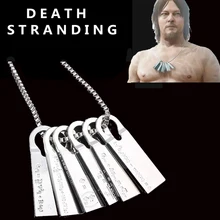 Ожерелье «Death Stranding Sam Bridges», реквизит для косплея, сплав, костюм на Хэллоуин, Норман ридус, фомулы, ожерелье с кулоном