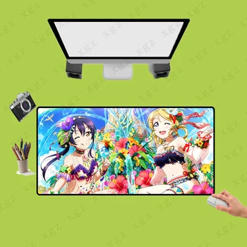 

XGZ Exquisite Anime Mouse Pad Flower Cute Girl Pattern As A Table Pad Home Computer Essential Multi-size Keyboard Pad