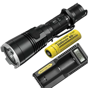 

NITECORE MH27 Tactical Flashlight Red Green Blue Light CREE XP-L HI V3 LED max 1000 lumen beam distance 462 meter handheld torch