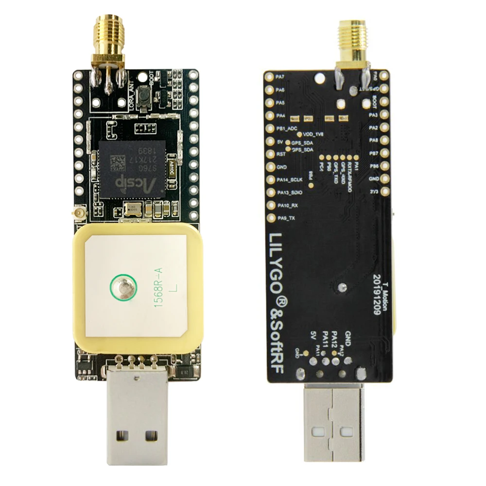 Лилиго®& SoftRF TTGO T Motion S76G Lora чип LORA 868/915/923 МГц Антенна GPS антенна USB разъем макетная