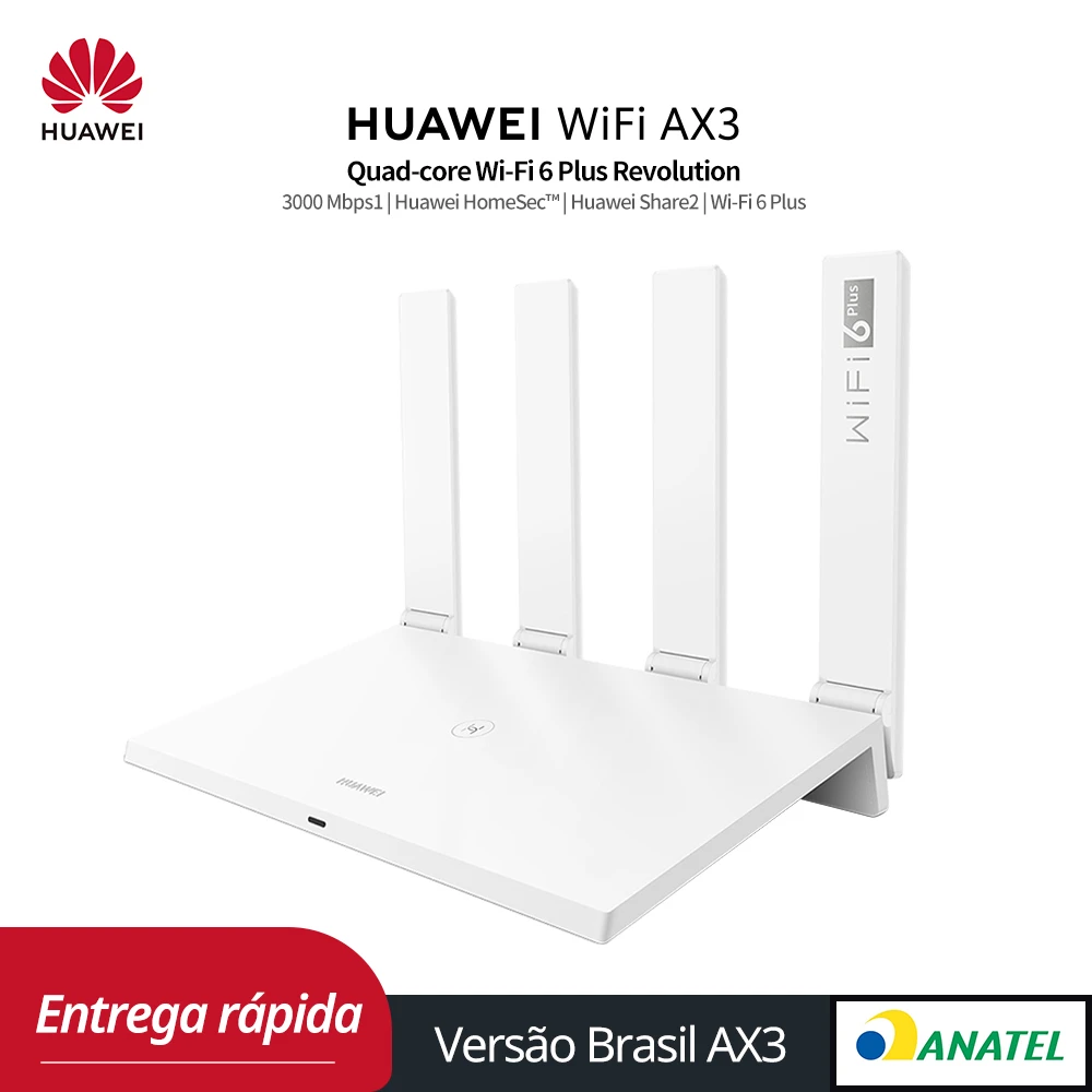 Brazil Version Huawei Wifi Ax3 Pro Four Amplifiers (aka Ax3 Quad Core