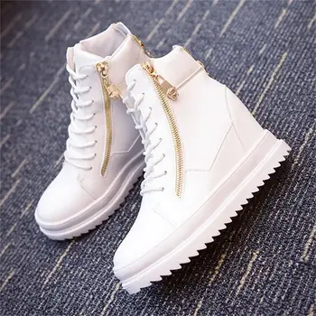 

Women height increasing running shoes platform ladies jogging fitness training shoes women Outdoor Walking Sneakers ZZ-306