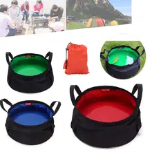 Складная миска для умывальника походная кухонная раковина зеленый