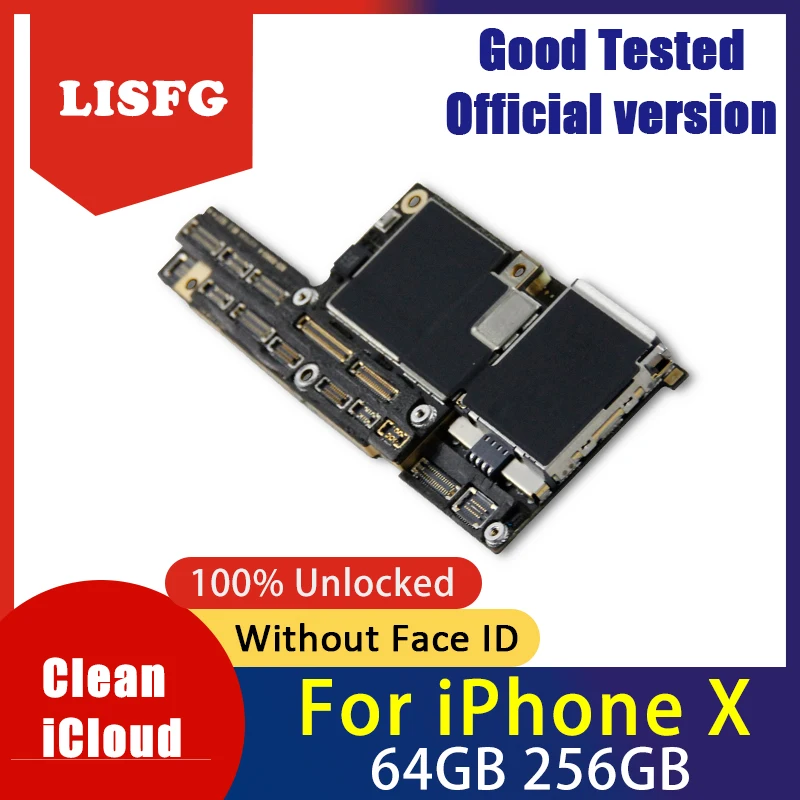 

Free Shipping,unlocked for iphone X motherboard without Face ID,Free iCloud for iphone x Mainboard with IOS System Logic board