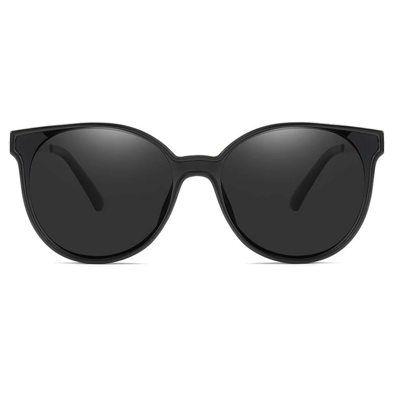 Круглый кошачий глаз солнцезащитные очки женские поляризационные красные