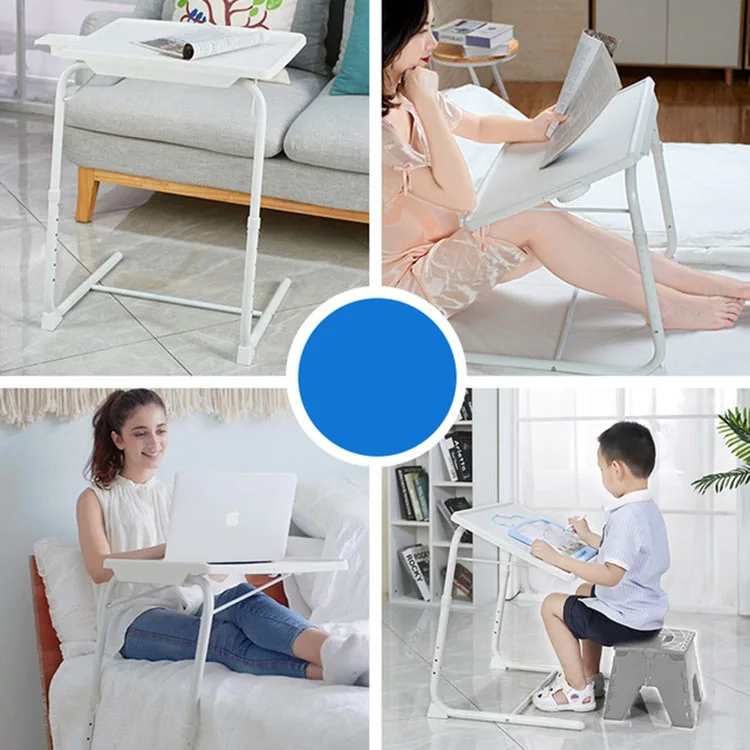 Plastic lazy table lift folding laptop table sofa side table simple bed desk bedroom home furniture small table
