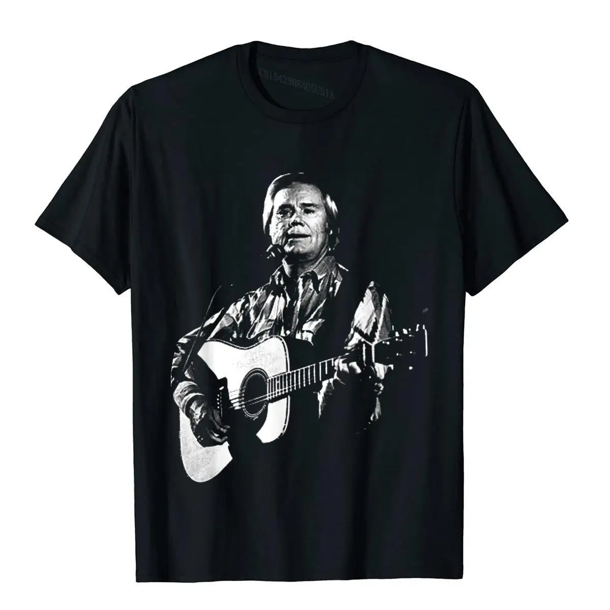 Vintage George Shirt Jones Country Music Legends Never Die T-Shirt__B11631black