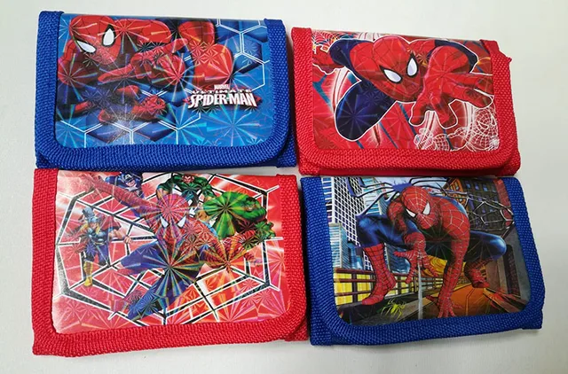 12Pcs Superhero Purses Money Bag Coin Pouch Children Purse Small Wallet For Kids Party Supplies 001