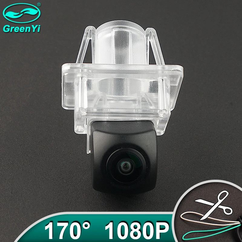 차량용 풀 HD AHD 1080P 어안 렌즈 후진 백업 후방 카메라, 메르세데스 벤츠 C 클래스 W204 스테레오 모니터 2007-14 용