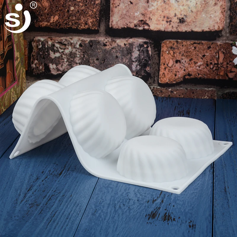 6 Cavity Round Gears Silicone Soap Mold Reusable Silicone Molds For DIY Homemade Craft Soap Making 6