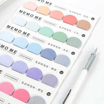 

Round Shape Various Colorful Self-Adhesive N Times Memo Pad Sticky Notes Bookmark School Office Stationery Supply